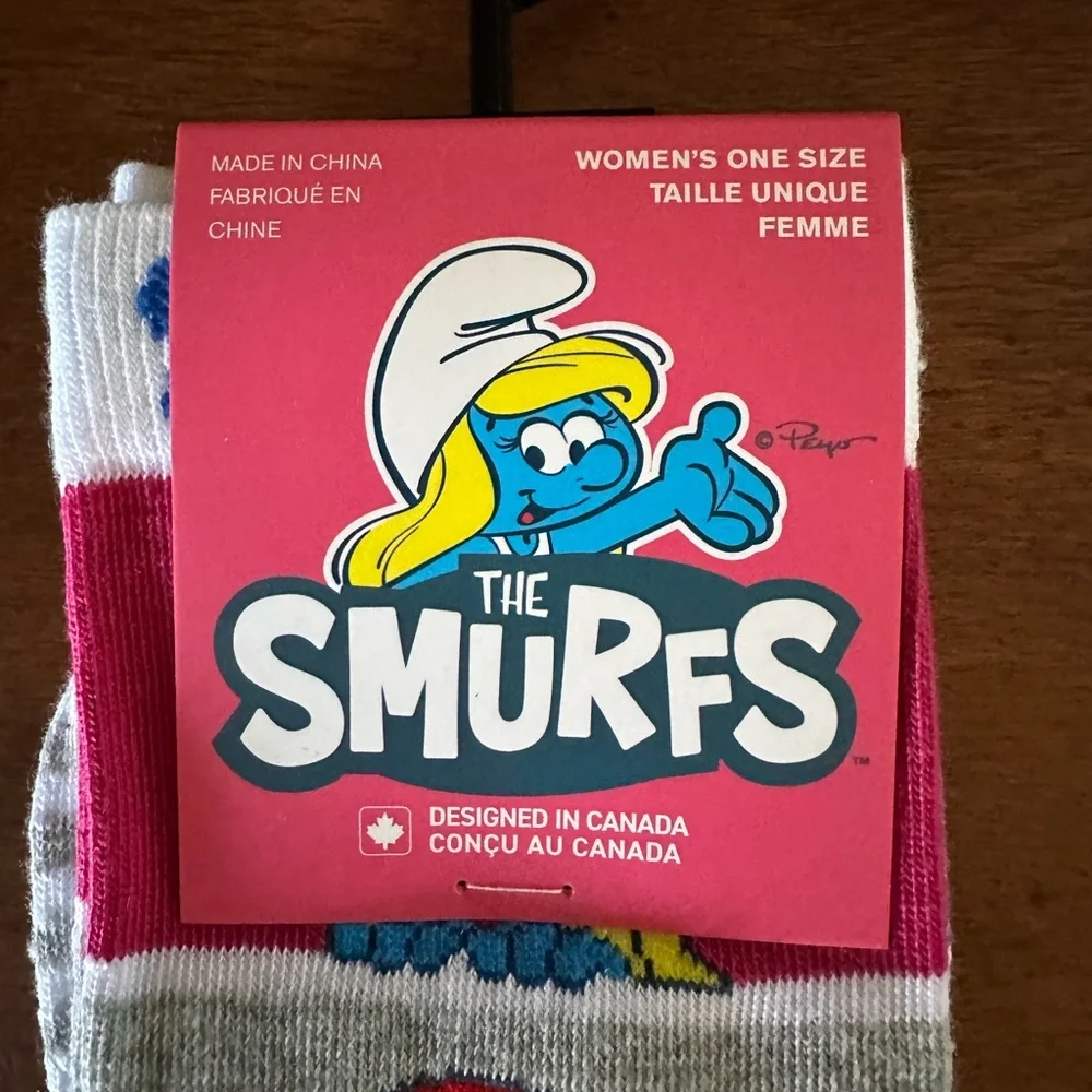 ☀️3/$10 The Smurfs lady socks ( see description)